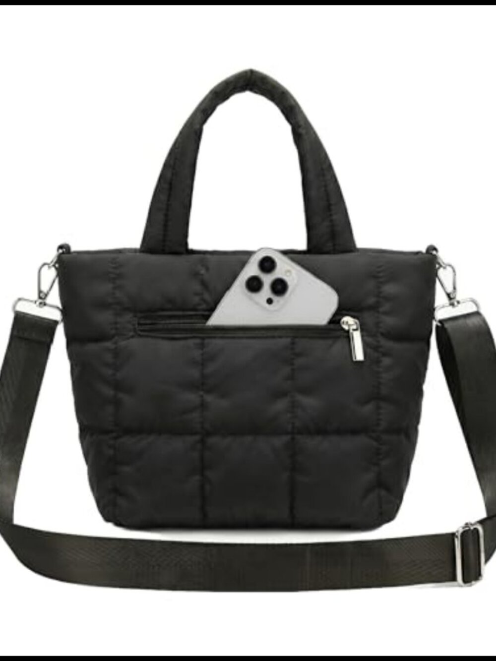 Quilted Crossbody Bag Mini Water Resistant Sling Purse Travel